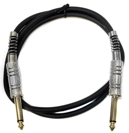 Leem 3ft Speaker Cable with 1/4" Straight TS Connectors — view 2