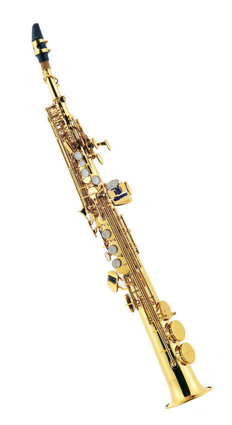 J.Michael SP650 Bb Soprano Saxophone with Clear Lacquer Finish and Carrying Case