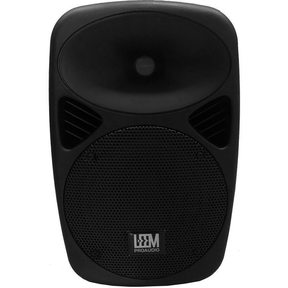 Leem SPA-8 Active 100W 2-Way 8" PA Speaker with Built-in MP3 Player, USB, and SD Card Slot