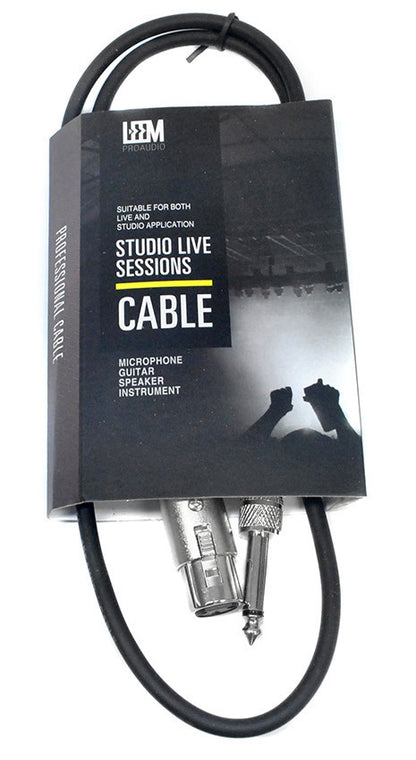 Leem 3ft Speaker Cable with 1/4" Straight TS and XLR Female Connector