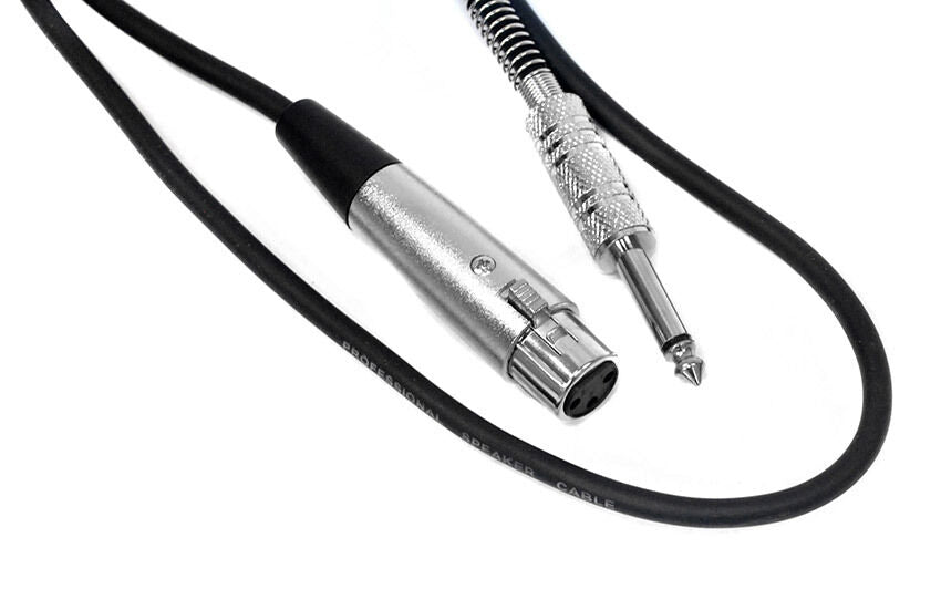 Leem 3ft Speaker Cable with 1/4" Straight TS and XLR Female Connector — view 3