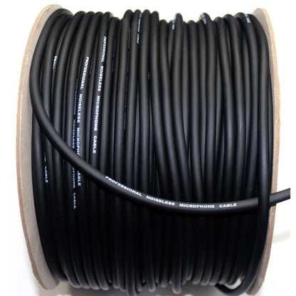 Leem 100m Microphone Cable, 0.12mm CU x 20, Braided Shield, Double Conductor, Shielded, 6.3mm Outer Diameter