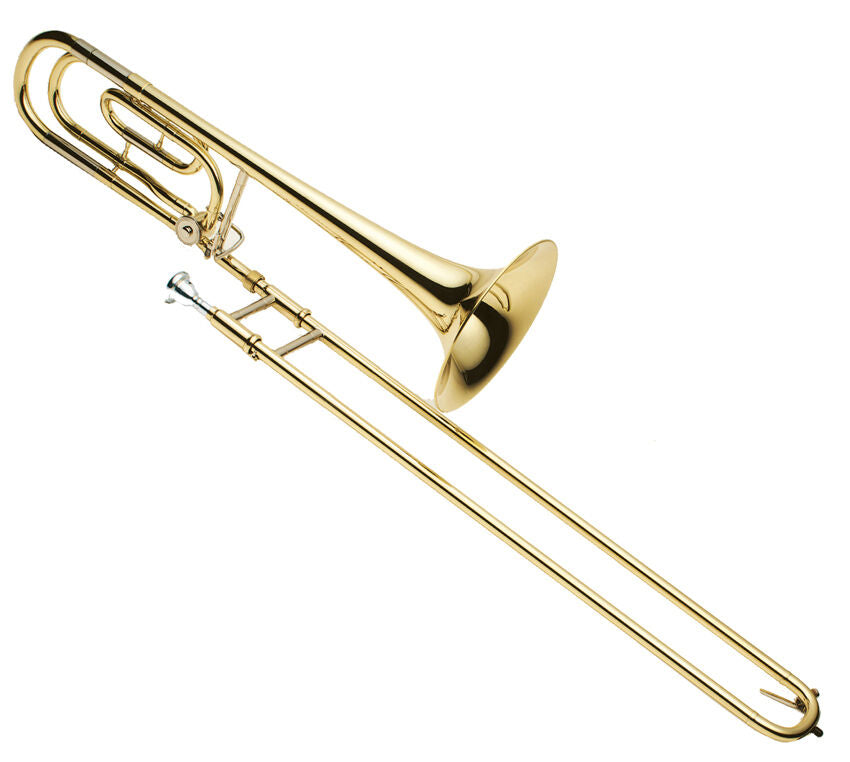 J.Michael TB550L Tenor Bass Trombone (Bb) Clear Lacquer Finish with Semi-Hard Carrying Case