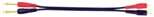 AMS ATC3 003 Ft 2 X 6.3 Mono To 2 X Rca Moulded Male Plug