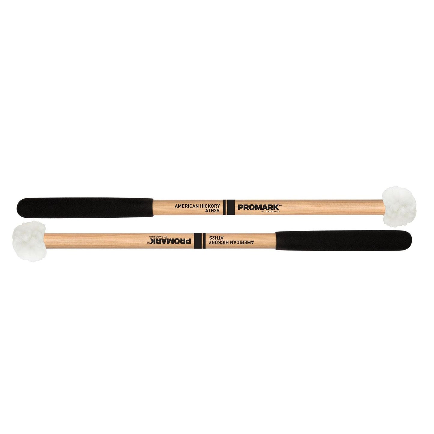 ProMark ATH2S Hickory Shaft Hickory Shaft Puff Cover on Felt Head Tenor Mallet