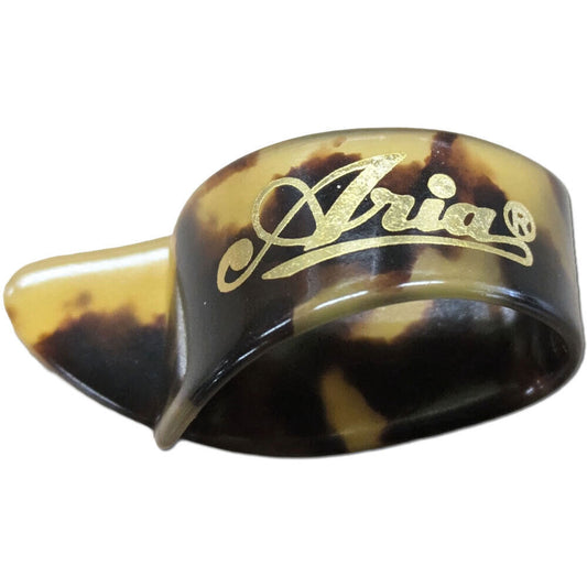 Aria Large Plastic Thumb Picks Shell Finish 12-Pack