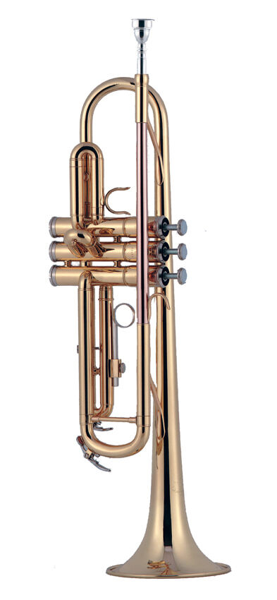 J.Michael TR380 Bb Trumpet with Clear Lacquer Finish and Semi-hard Carrying Case
