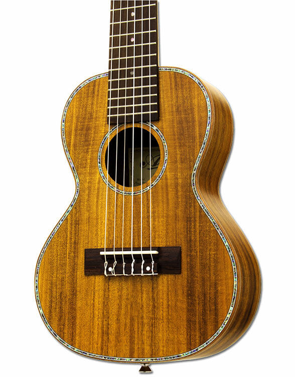 Aria G-Uke Series 6-String Guitalele in Natural Koa Semi-Gloss Finish — view 3