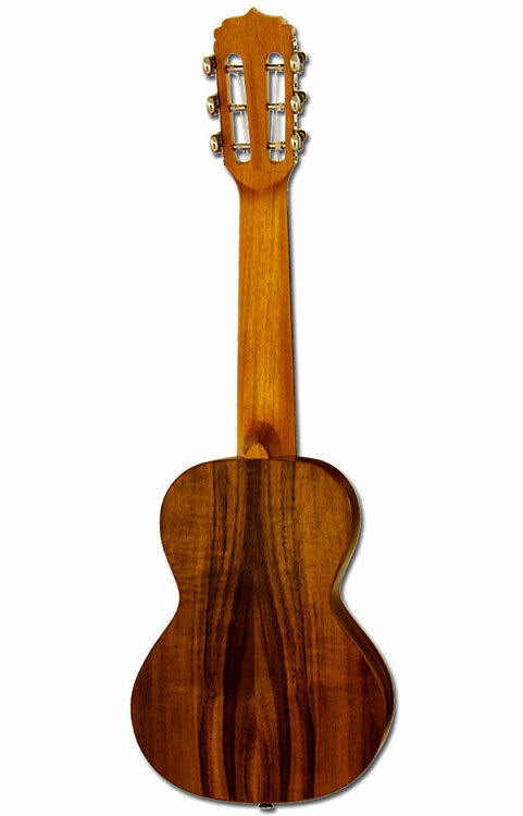 Aria G-Uke Series 6-String Guitalele in Natural Koa Semi-Gloss Finish — view 2