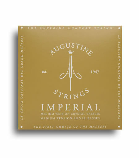 Augustine Imperial Red Medium Tension Classical Guitar Strings - Crystal Trebles & Silver Basses