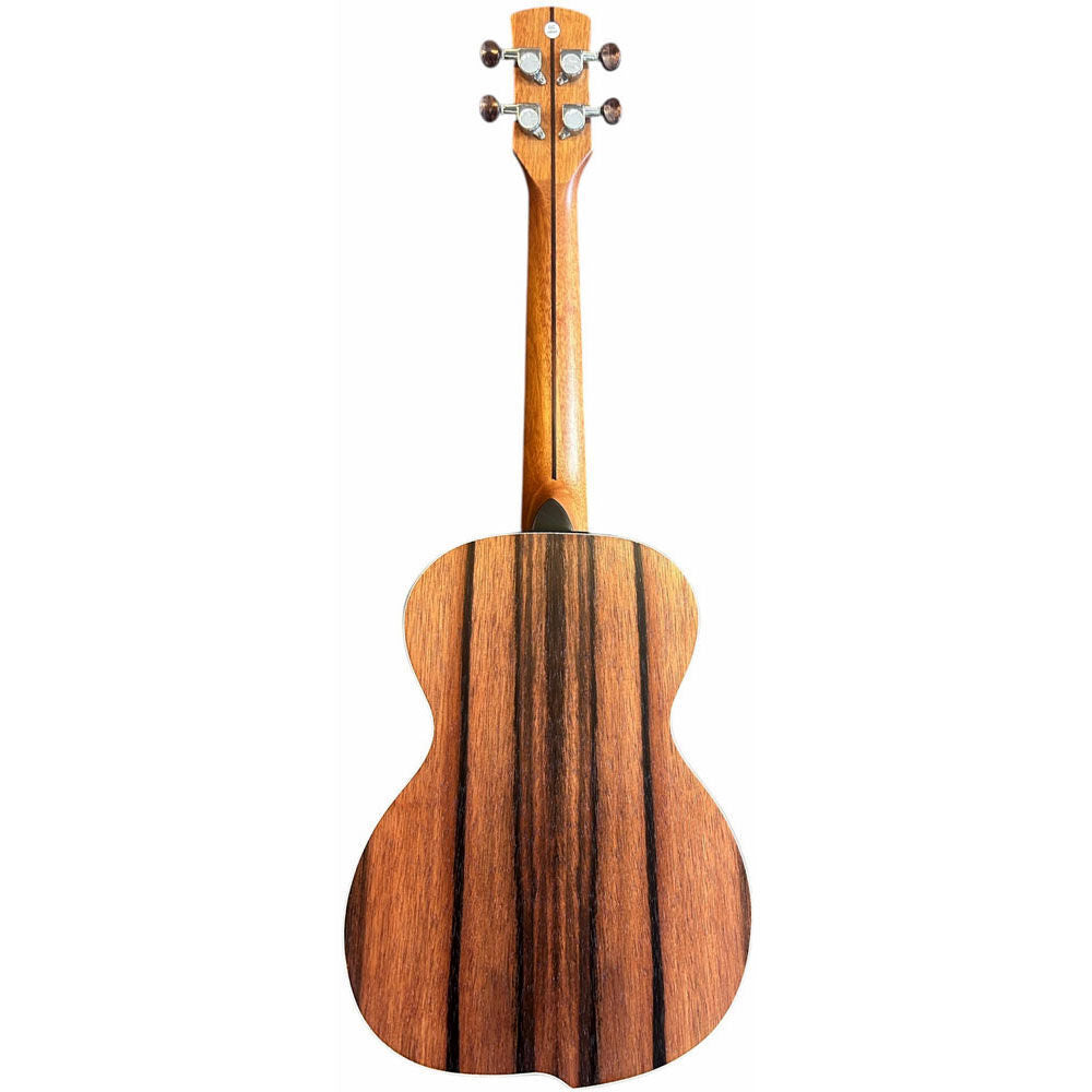Jose Garcia AU-Series Striped Ebony Concert Ukulele with Offset Design and Padded Gig Bag — view 2