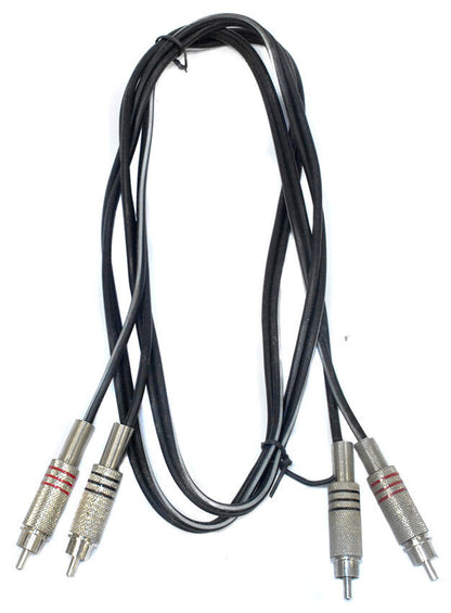 Leem 5ft Double Interconnect Cable with 2 x Metal RCA Jack Plugs — view 2