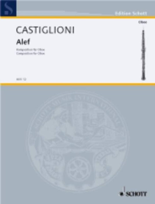 Castiglioni - Alef Composition For Oboe (Softcover Book)