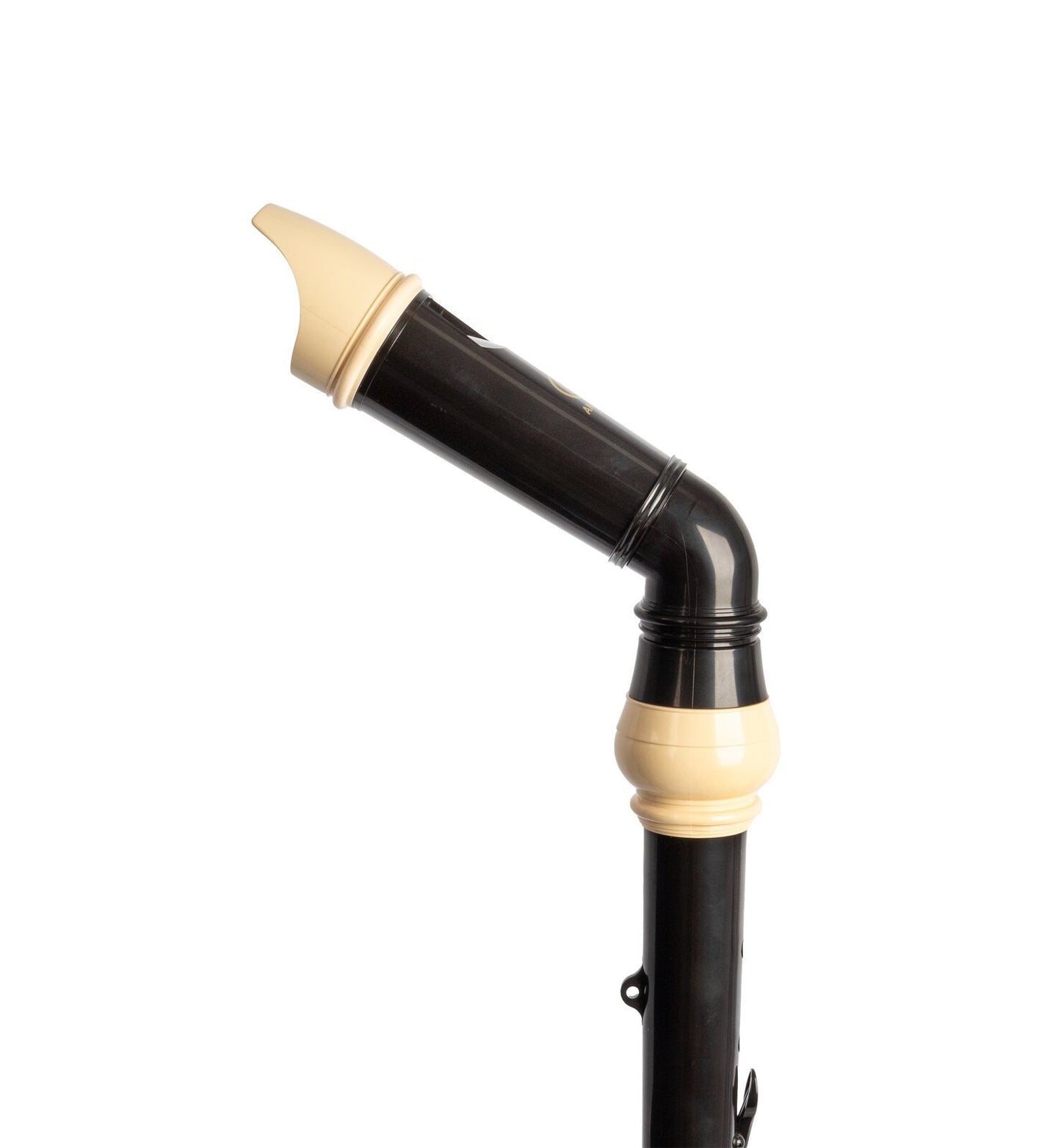 Angel Bass Recorder in F with English Fingering and Synthetic Leather Case — view 2