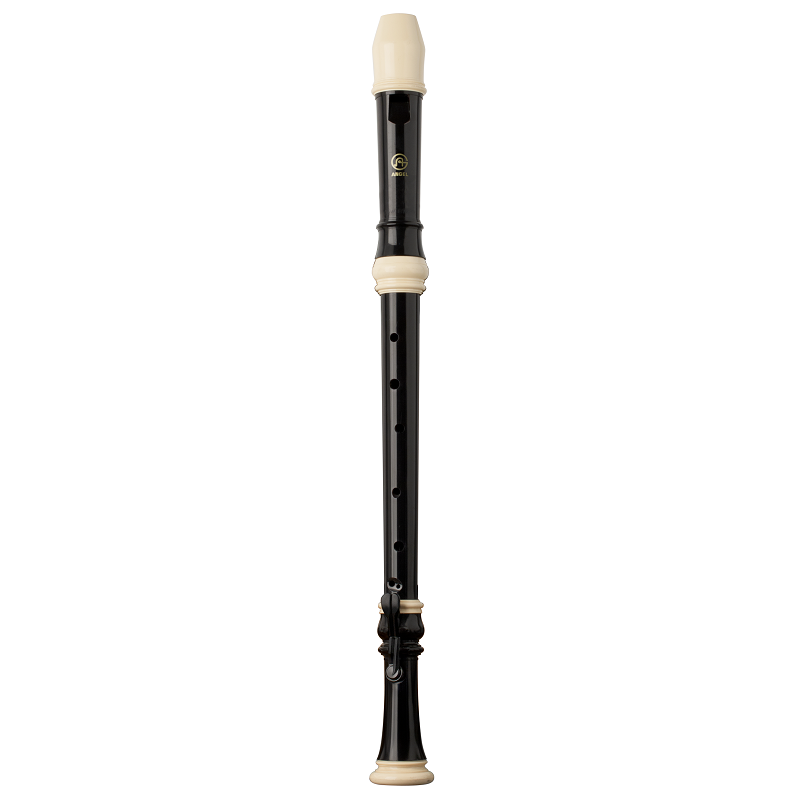 Angel Tenor Recorder in C with Case, Fingering Chart, Joint Cream, Cleaning Rod - Dark Brown ABS Resin