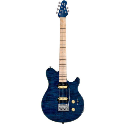 Sterling by Music Man S.U.B. Axis AX3 Flame Maple, Neptune Bue Electric Guitar