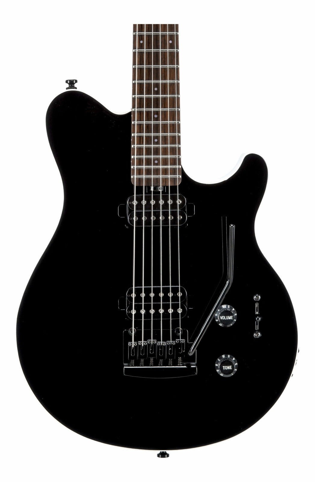 Sterling by Music Man S.U.B. Axis AX3, Black Electric Guitar — view 2