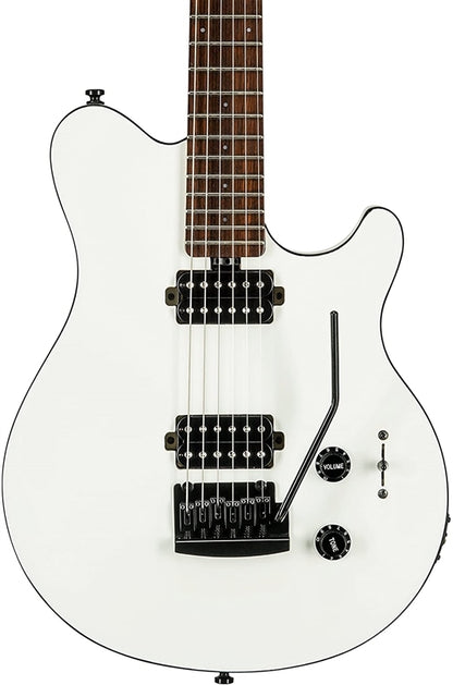 Sterling by Music Man S.U.B. Axis AX3, White Electric Guitar — view 2