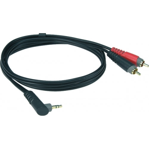 Klotz AY7A0300 Y-Cable Cinch 3.5 Angled 3M