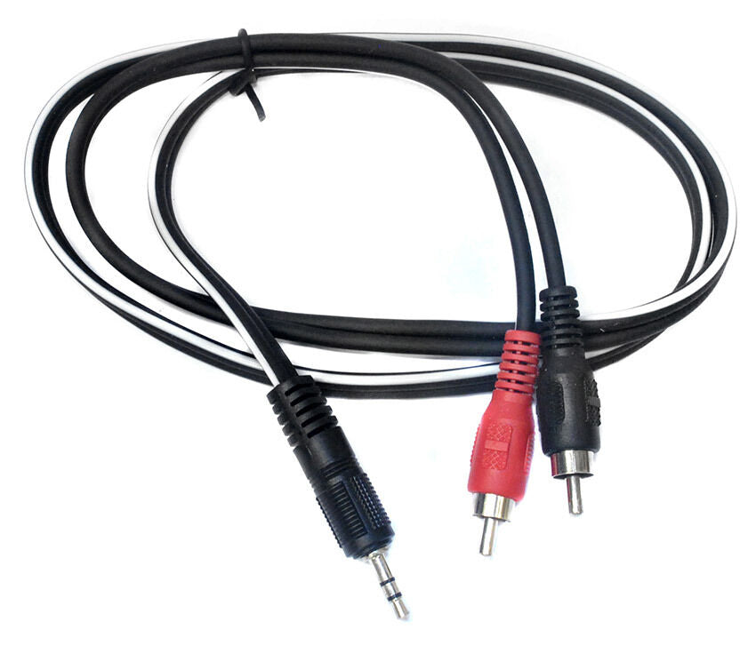 Leem 3ft Y-Cable 3.5mm TRS to 2 x RCA Plugs — view 2