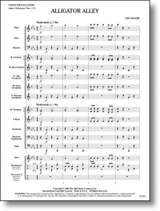 Alligator Alley (Music Score/Parts) Book