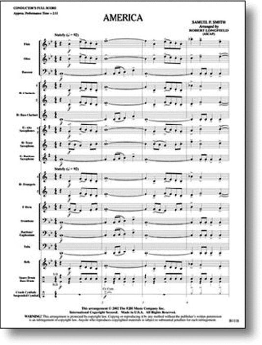 America Arr Longfield (Music Score/Parts) Book