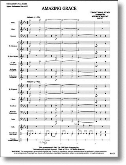 Amazing Grace Arr Balent Concert Band 1 (Music Score/Parts) Book