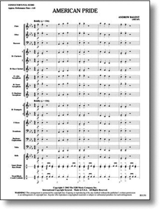 American Pride (Music Score/Parts) Book