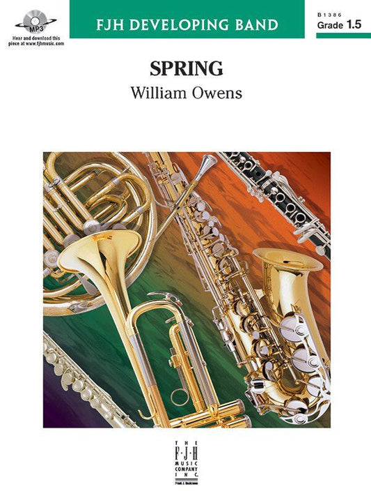 Spring CB1.5 SC/PTS by William Owens - Band Ensemble Music, FJH Music Company, 1 Page