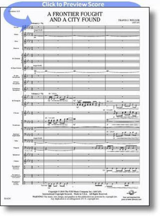 Frontier Fought And A City Found Concert Band Score/Parts Book