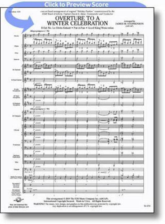 Overture To A Winter Celebration Concert Band Score/Parts Book