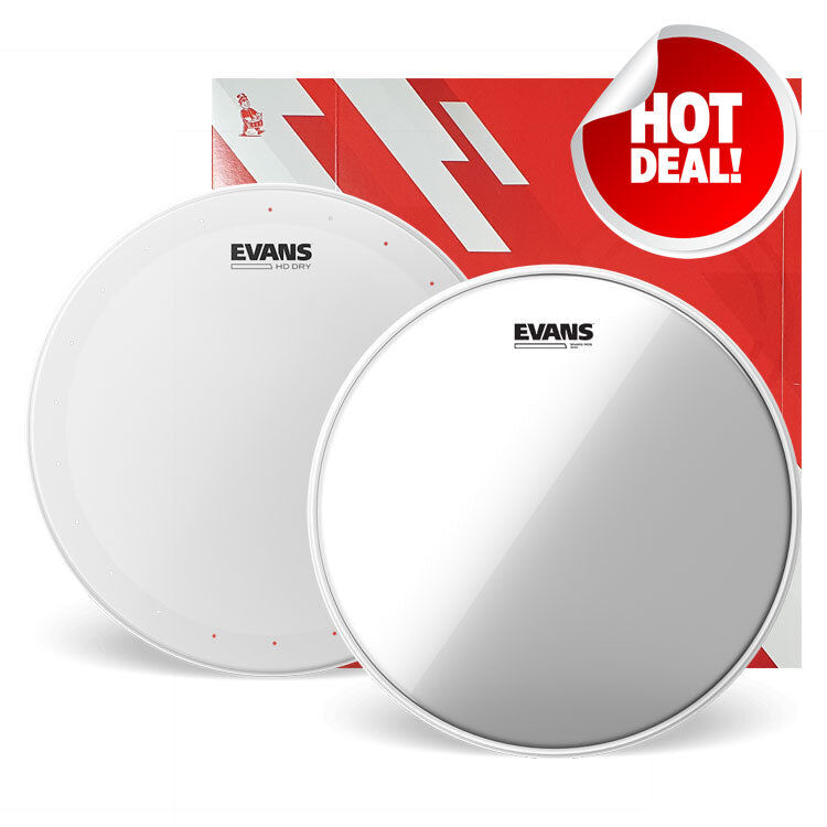 Evans B14HDD-H30 14" Genera HD Dry Snare & H30 Combo Pack — view 2