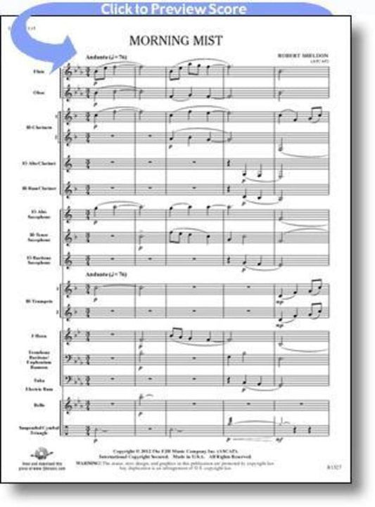 Morning Mist Concert Band 1 Score/Parts Book