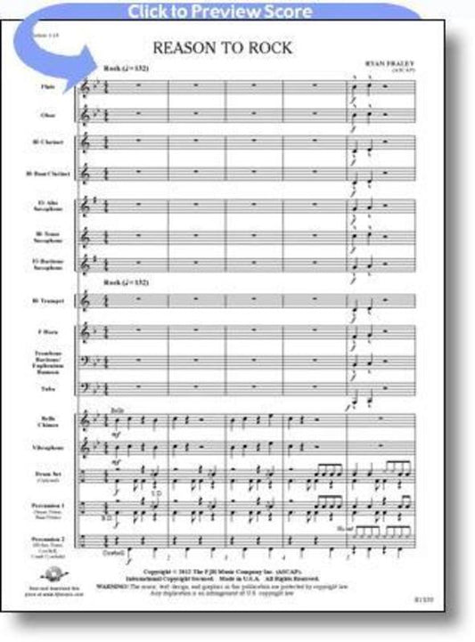 Reason To Rock Concert Band 1 Score/Parts Book