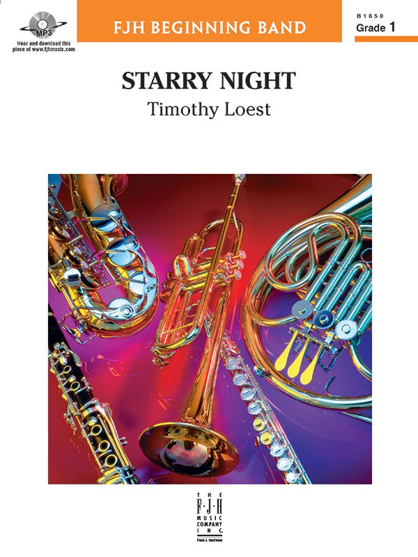 Timothy Loest: Starry Night — Concert Band Grade 1, Score & Parts (FJH Music Company)