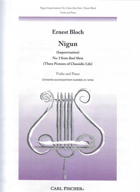 Bloch - Nigun No 2 from Baal Shem for Violin and Piano