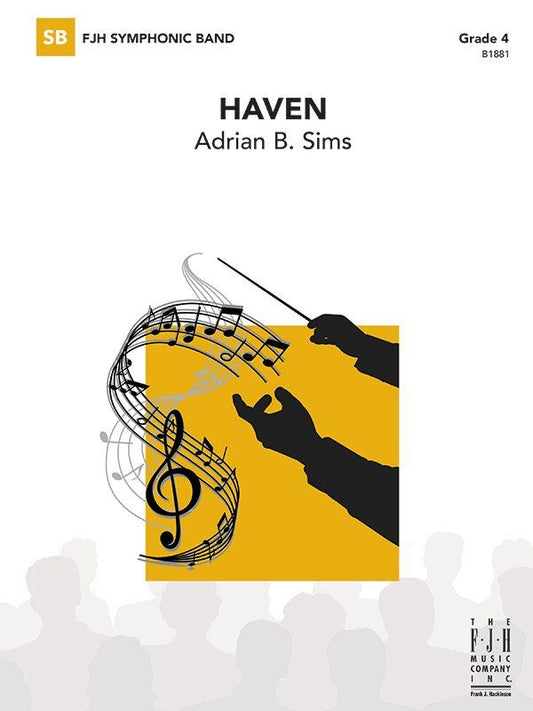 Haven CB4 SC/PTS by Adrian B. Sims, FJH Music Company, 1 Page, 4:15 Duration