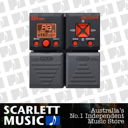 Zoom B1on Bass Guitar Multi Effects Pedal — view 2