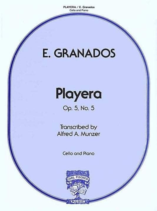Granados - Playera Op 5 No 5 Cello/Piano (Softcover Book)