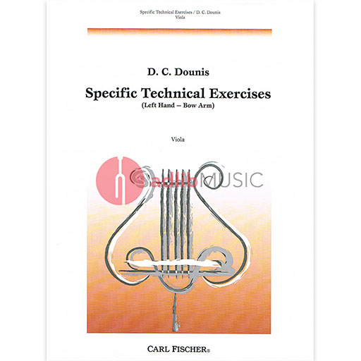 Specific Technical Exercises Op 25 for Viola by Dounis - Fischer