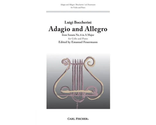 Adagio and Allegro for Cello by Carl Fischer, 16 Pages