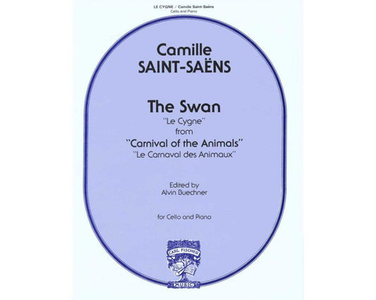 Saint-Saens - The Swan (Le Cygne) for Cello and Piano, Carl Fischer, 1 Page
