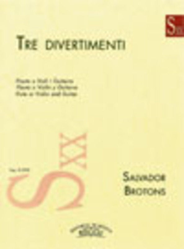 Tre Divertimenti Op 68 Flute (Or Violin)/Guitar Book