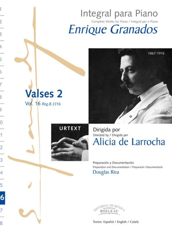Granados - Integral Para Piano Valses 2 Vol 16 (Softcover Book)