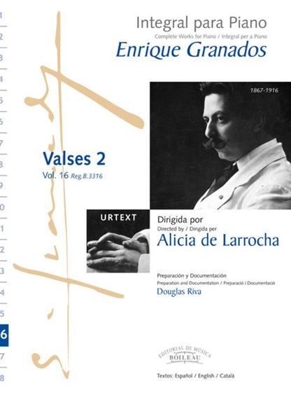Granados - Integral Para Piano Valses 2 Vol 16 (Softcover Book)