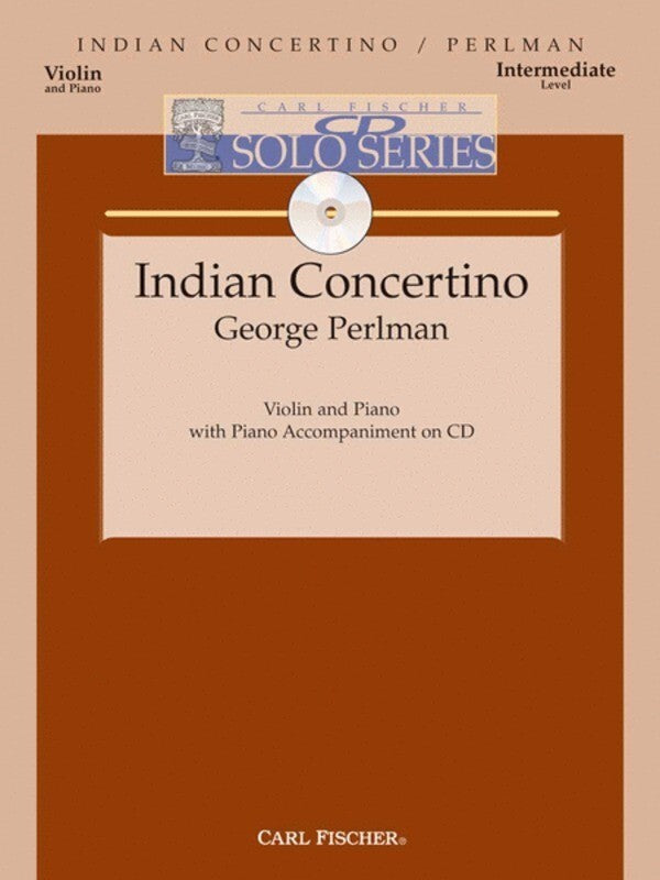 Perlman - Indian Concertino Violin/Piano Softcover Book/CD