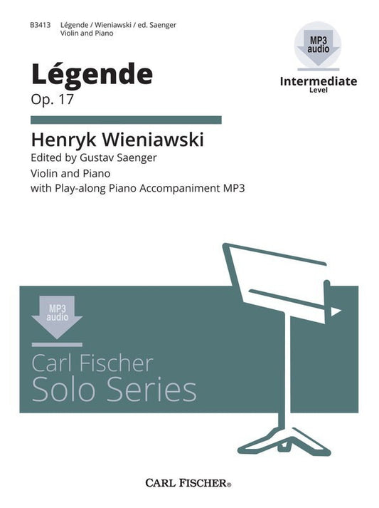 Wieniawski - Legende Op 17 Violin/Piano Book/Mp3 (Softcover Book/Online Audio) Book