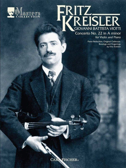Concerto No 22 A Min Ed Kreisler for Violin and Piano by Kjos Music