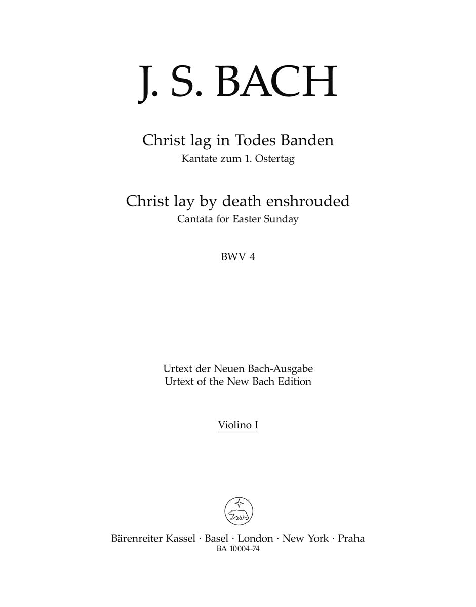 Christ Lay By Death Enshrouded BWV 4