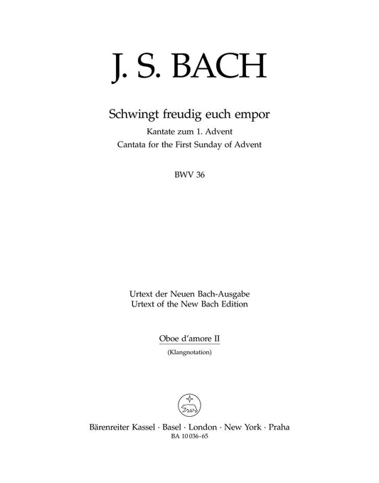 Schwingt Freudig Euch Empor BWV 36